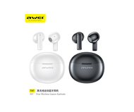Awei T87 Bluetooth Earphone Wireless Earbud ENC Call Noise Cancelling Earbud 0.06s Low Latency Mini 
