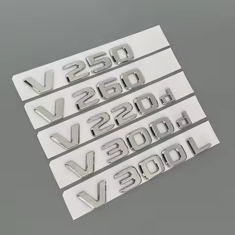 3D Letters V200d V220d V250d V300d V350d ABS Emblem for Mercedes Benz V Class Car Fender Badge Trunk