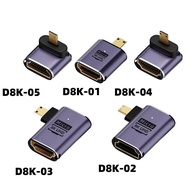 Micro HDMI Male to HDMI2.1 Female Ultra HD Adapter 8K @ 60Hz Suitable for Digital Camera Camera Disp