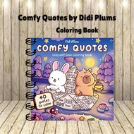 Comfy Quotes by Didi Plums coloring book coloring book 41 Pages relaxing art therapy book