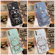 case Infinix Hot 12i Hot 12 Play Zero X 4G Zero X Pro Note 8i Samrt 5 2020 6 PlusSmart 6 2020 ram 3 Straight edge electroplated rabbit lens phone case