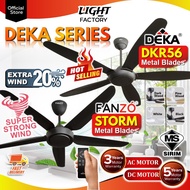 🔥HOT🔥DEKA DKR56 AC Fan 56" | DDC21 DS11 VDC88 KRONOS F5DC Kipas Siling/ECO-503 FANZÓ TURBO DC Ceiling Fan with Remote 风扇