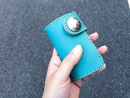 TWO FOLD 夏色清爽藍兩折鑰匙包男士康喬鈕扣TFK-TY-YSi