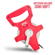 Meteran Tancap Tanah Rol Uk30M/50M/100M Meteran Fiber Glass Measuring Tape Pita Pengukur - 6672