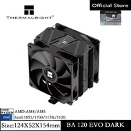 Thermalright BA120 EVO DARK CPU Air Cooler 6 Heat Pipes Radiator Quiet Fan CPU Cooler CPU Heat Sink 