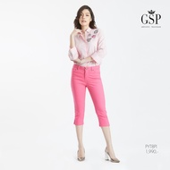 GSP Jeans Young Color Jeans กางเกงยีนส์ขาสี่ส่วน สีชมพู  กางเกง กางเกงขายาวผญ กางเกงขายาว (PYT8PI)