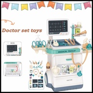 Doctor Set Toys for Kids Boy Dentist Set Cashier Toy for Girl Cleaning Set Educational Toys