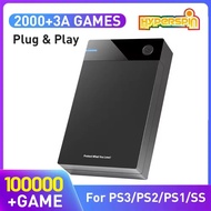 12T Hyperspin External Hard Drive With 100000+ Retro Games For PS3/PS2/PS1/PSP/SS/X BOX/Game Cube/WI