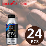 Pokka Sapporo - Pokka Sapporo BIZ TIME 濃郁無糖黑咖啡 390ml x 24 [原箱優惠]