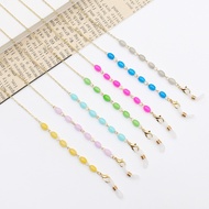 Eyeglasses Chain Colored Crystal Metal Eyeglasses Accessories Fashion Retro Eyeglasses Lanyard