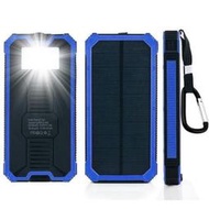 三防太陽能移動電源 大容量20000mah 戶外露營行動電源 雙USB充電孔 LED燈充電寶  #4149