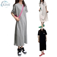 Loose Fit Short Sleeve Dress Summer Casual T Shirt for Plus Size Women