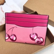 New card holders designer women Wallet men Wallet Solid Color cherry Card Bag Women's Fashion Card B