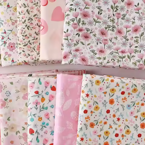 160x50cm Small Floral Fabric Is Used To Make Clothes and Skirts. Pure Cotton Floral Handmade Cotton 