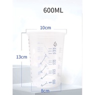 Paint Calibration Measuring Cup 600ml Paint Mixing Measuring Cup 600ml Calibration Measuring Cup