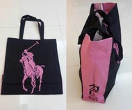 保證正品【Polo Ralph Lauren】 粉紅 大馬標 手提包 手提袋 購物袋 POLO包 休閒包
