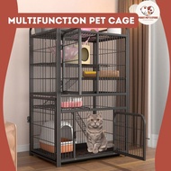 Sangkar Kucing Besar 2/3 Tingkar | 3 Level Cat House | Indoor Cat Cage Villa | Rumah Kucing | Kucing