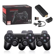 GD10 X2 Plus Retro Game Console 4K HDMI HD Output TV Game Stick 2.4G Dual Controller Handles Portabl