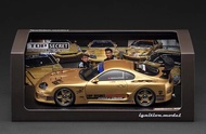 IG3742 Ignition Model 1:18 TOP SECRET GT300 Supra (A80) Gold with Mr. Nagata