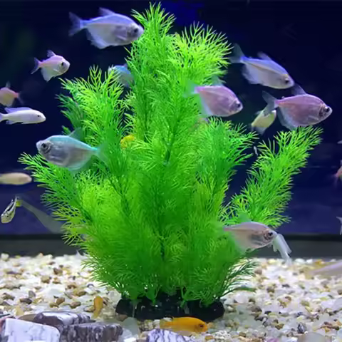 Artificial Aquarium Decor Plants Underwater Water Grass Aquatic Plastic Plants For Fish Tank Aquariu