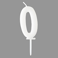 Pastel Number Candle 0/Tomiz