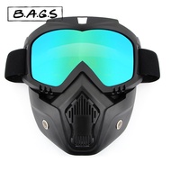THEBAGS War Game Protection Face Mask Protective Airsoft Full Face Clear Lens Mask