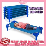 Promo sale Kids Stackable Bed Naptime Cot Toddler Daycare Rest Mat Children Preschool Sleeping Kindergarden Katil Budak Tadika