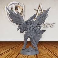Miniatur Pembunuh Naga Dungeons and Dragons, Miniatur DND Tanpa Cat, Figura Fantasi Permainan RPG Me