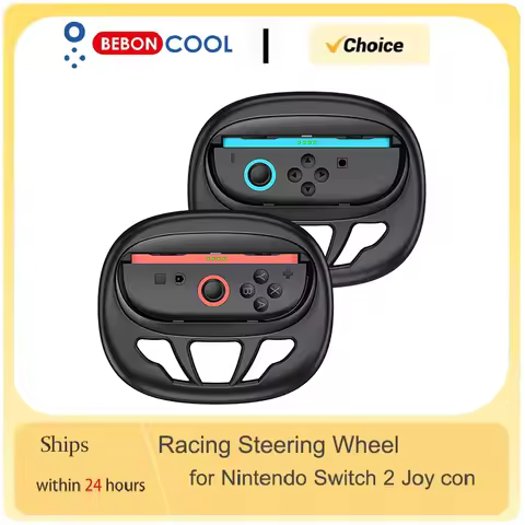 BEBONCOOL 2 Pcs/Set Racing Steering Wheels for Switch 2 JoyCon Controller Accessories for Switch 2 M