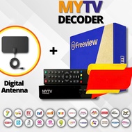 [Shopee Choice] MYTV Original Dekoder Decoder Box DVBT2 HD DTTV Set Top Box MBOX Decoder Combo Kombo