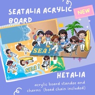 hetalia seatalia acrylic charms board keychain mal singa thai vivi piri indo