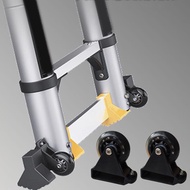 Ailong 2Pcs Ladder Leveling Casters Ladder Balance Bar Wheels for Machine Workbench