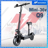 [Mini Escooter] MONSPRIN Q9 Electric Scooter for adult 150kg scooter electric motor skuter elektrik 350w Top Speed 35KM/H Waterproof IP54 Lithium Battery long range escooter with Removeable Seat basikal elektrik dewasa murah onsite warranty 电动车自行车