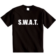 Swat T-Shirt | Unisex Security Fbi Fancy Dress Top | Combat Swat Police Tshirt
