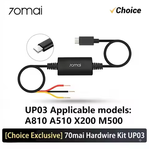 Original 70mai Parking Surveillance Cable UP03 for 70mai A810 A510 X800 X200 Omni M500 Hardwire Kit 