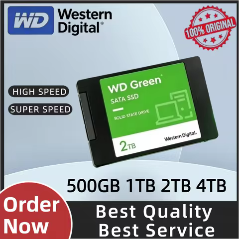 WD Original GREEN 2.5" SATA III SSD SLC Internal Solid State Drive 1TB/2TB Up To 545MB/s Read For La