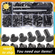 Chicago Screw Leather Rivets Assorted Screw Rivets M5 Chicago Binding Screws for Decorating PU Craft