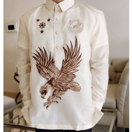 BARONG FOR MEN PURE EMBROIDERED WITH EAGLES CLUB LOGO