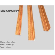 SIKU 9 mm wood grain aluminum elbow strip