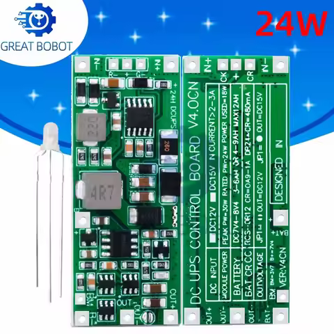 2S DC 12V/15V 24W 1A UPS Power Supply Module Uninterruptible Power Control Board 2S V4.0CN Charging 