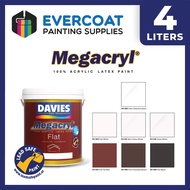 Davies Megacryl 100% Acrylic Latex Paint Water-Based 4L