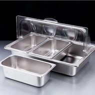 Cooked Food Display Plate Stew Pickled Noodles Seasoning Box Commercial Fruit Rack Insulation Buffet