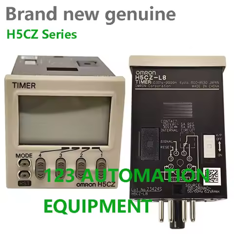 Authentic New Omron H5CZ-L8 L8D L8E L8ED Digital Timer 100-240VAC 12-24VDC/AC Time Relay