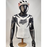 Fox Race White MTB Cycling Jersey Roadbike Cycling Jersey Original MTB Cycling Jersey