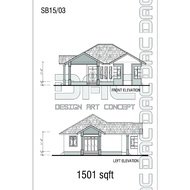 SB15-03 - 10501kp Lukisan Pelan Rekabentuk Design Plan Rumah Banglo bilik dapur dining wash car porc