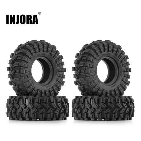 INJORA 95*34.8mm S5 1.55" King Trekker Tires for RC Crawler Axial AX90069 UTB18 MST JIMNY (T1514)