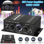 kvpgucr Mini Audio 2-Channel Stereo Power Amplifier Portable Sound Amplifier AUX Input Speaker Amp F