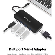 Mazer USB-C 5-in-1 HUB Adapter Port