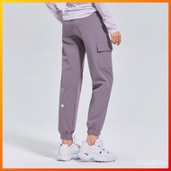 Lululemon yoga sports and leisure pants have pocket drawcord design, loose and breathable Yoga Fitness pants E361 WOEN