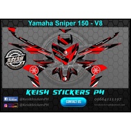 Local Stock、Spot goods❀⊕Decals for Sniper 150 V8
